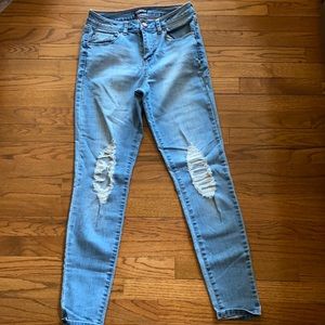 Fashion Nova distressed skinny jeans